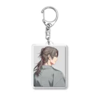 suke-maruruの着物姿の男性 Acrylic Key Chain