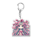 WakuWakustoreのメデューサ少女 Acrylic Key Chain