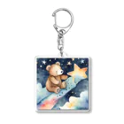 星降る夜にの流星熊 Acrylic Key Chain