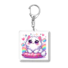 動物愛好家のねこちゃん Acrylic Key Chain