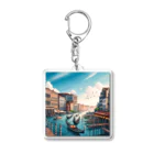 Pixel Art Goodsのヴェネチア（pixel art） Acrylic Key Chain