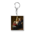 世界美術商店のマルタとマリアの家のキリスト / Christ in the House of Martha and Mary Acrylic Key Chain