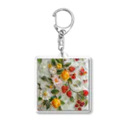 AQUAMETAVERSEの花、果実の模様　なでしこ1478 Acrylic Key Chain