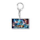 space catの夢見る猫 Acrylic Key Chain