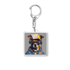 reon-5のちょっとストリート感のある犬のデザインです。 Acrylic Key Chain