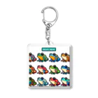 Happy Human のフロッグマン Acrylic Key Chain