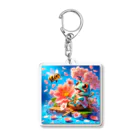 Pyon ＆ Bunのお花見2024 Acrylic Key Chain