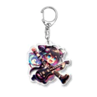 ◥(M)◤のロック系×メンヘラ×ギタリスト Girl_ver. Acrylic Key Chain