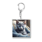 su-zi'sのロシアンブルーのこねこ Acrylic Key Chain