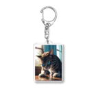 kaz_new9の蒼い瞳の猫ちゃん2 Acrylic Key Chain