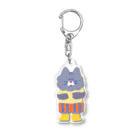 おひるねとおやつのねこのしましま Acrylic Key Chain