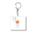 atelier_lapislazuliのアルミ缶の上にあるみかん Acrylic Key Chain