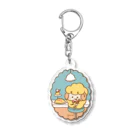 Yurina*🧡illustrationの食パンとひつじ-まったりひつじ- Acrylic Key Chain