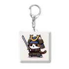 にゃんラボの武士にゃんこ Acrylic Key Chain