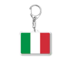 お絵かき屋さんのイタリアの国旗 Acrylic Key Chain