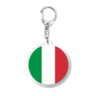 お絵かき屋さんのイタリアの国旗 Acrylic Key Chain