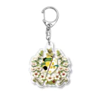 こむにゅのアパートメントの『マヌカの花とミツバチ』 Acrylic Key Chain