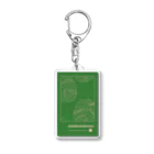 Lutrinaeのモンステラ / Monstera × Music Player Green【縦長】 Acrylic Key Chain