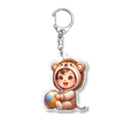 pothossysのかわいい着ぐるみ赤ちゃん Acrylic Key Chain