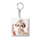 koumeiのかわいい子犬 Acrylic Key Chain