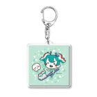 イラストレーターことりのハミガキちゃんとシロイハくん Acrylic Key Chain