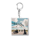 the blue seasonの風を切って、空と地を繋ぐ Acrylic Key Chain