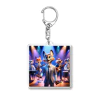 ANIMAL HEROES -musical band-の「グルーヴィー・フォックス・ジャズバンド」：アニマルズ・イン・スーツ Acrylic Key Chain