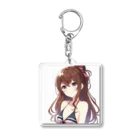 ShopＴＫの水着を選ぶ少女 Acrylic Key Chain