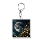 YUDAのAIアトリエの月と幻想 Acrylic Key Chain