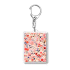 AQUAMETAVERSEの花柄のプリント　なでしこ1478 Acrylic Key Chain