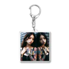 s-style928のタトゥー女子 Acrylic Key Chain