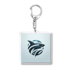  🌊 海の宝石ショップ 🐟のシャークロゴ-Blue ver Acrylic Key Chain