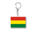 お絵かき屋さんのボリビアの国旗 Acrylic Key Chain