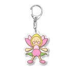 So湖いらの「サソリ瓦の妖精 みなみちゃん」 ダイカットアクリルキーホルダー Acrylic Key Chain