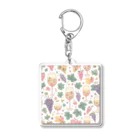 MOONY'S Wine ClosetのWine and Grapes Acrylic Key Chain