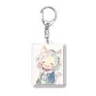 Online/Ojiyのシロミミちゃん Acrylic Key Chain