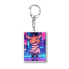 八朔-HassaKu-の男の子ミニキャラカンガルー Acrylic Key Chain