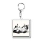 IKEDAYAのリラックスねこ Acrylic Key Chain