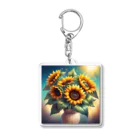 Flower Delightのひまわりの花束 Acrylic Key Chain