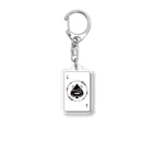 家入ケブルのAce of Spades（白バック） Acrylic Key Chain