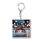 NAOSANの気まぐれ屋の探検中のカニ Acrylic Key Chain