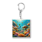 koucheru"s shopのカメの遊び Acrylic Key Chain