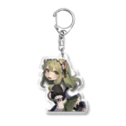 もけもけモンモンのバイソンの女の子　ヴァネッサ Acrylic Key Chain