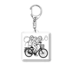 二宮大輔の自転車ロゴ　ガールズ Acrylic Key Chain