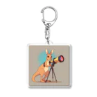 ganeshaのおもちゃの望遠鏡でかわいいカンガルーに会おう Acrylic Key Chain