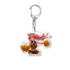 yu_uyふろんてぃあのTORA GIRLS Acrylic Key Chain