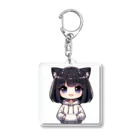 Lattelinaの冷静なミュウ Acrylic Key Chain