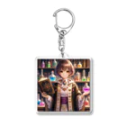 AIキャラつく〜るの錬金術師の学者の女の子 Acrylic Key Chain