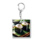 日本の風景 COOL JAPANの日本の風景:お母さんの味''おにぎり" "おむすび''、Japanese scenery: Mom's taste rice balls "Onigri" "Omusubi" Acrylic Key Chain