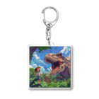 AQUAMETAVERSEの恐竜と少年　なでしこ1478 Acrylic Key Chain